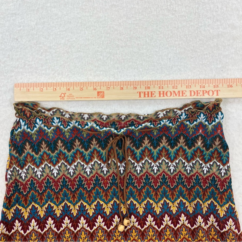Sunset Beach Y2K Hippie Boho Crochet Mini Skirt Size Small - Picture 4 of 7
